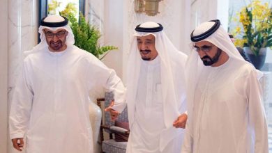 الملك سلمان ومحمد بن راشد ومحمد بن زايد watan.com