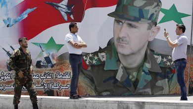 جدارية بشار الأسد watan.com