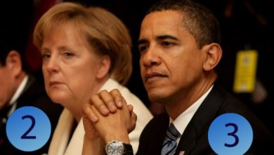 بوتين وميركل watan.com