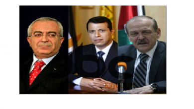 ياسر عبدربه ومحمد دحلان وسلام فياض watan.com