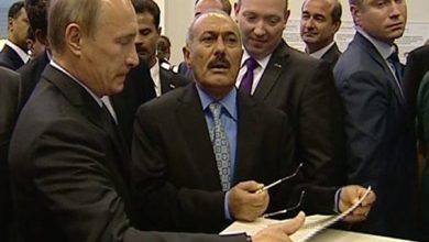 المخلوع صالح في السفارة الروسية watan.com