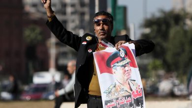 متظاهر مؤيد للسيسي watan.com