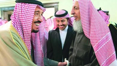 مفتي السعودية مع الملك سلمان watan.com