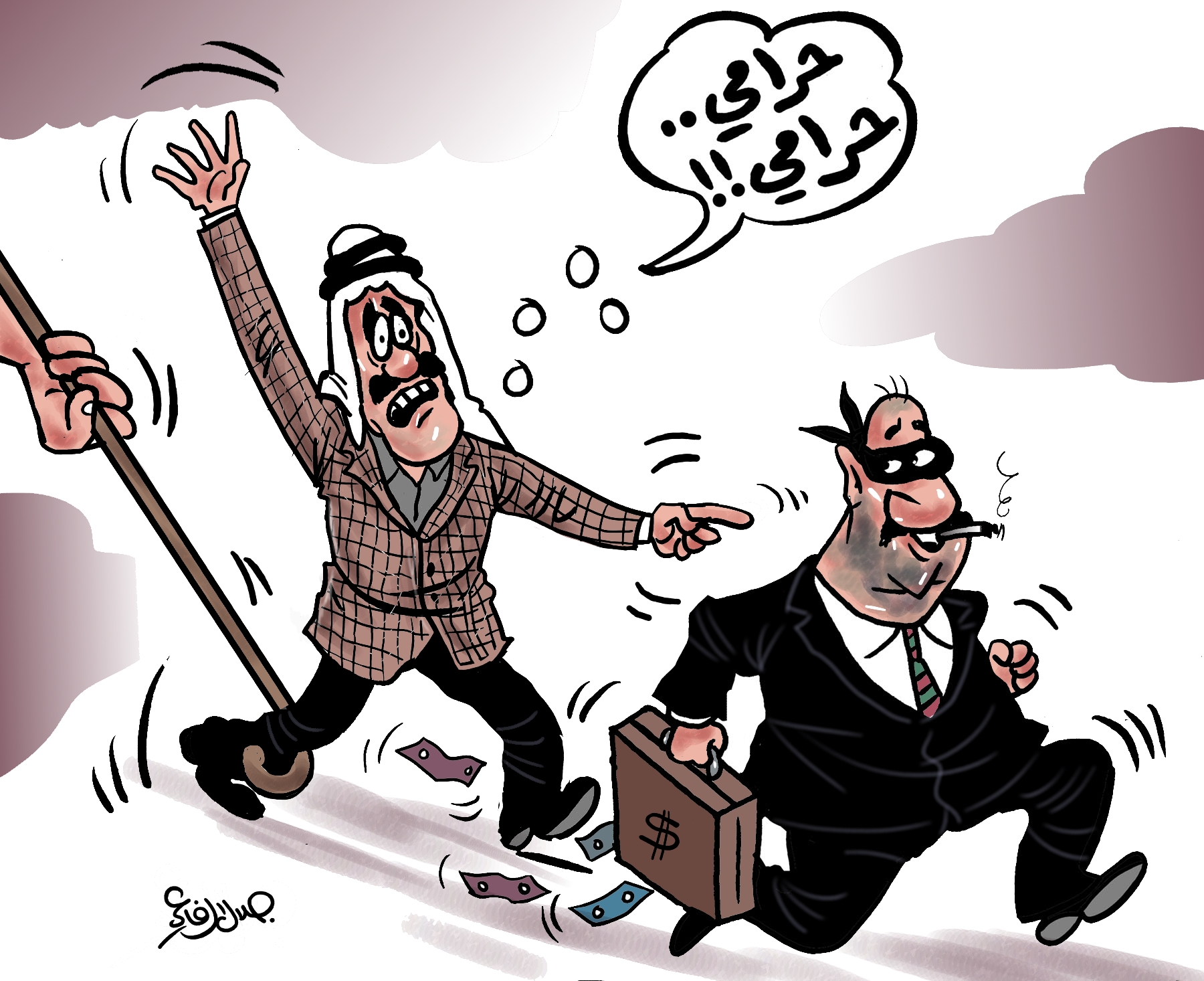 كاريكاتير جلال الرفاعي
