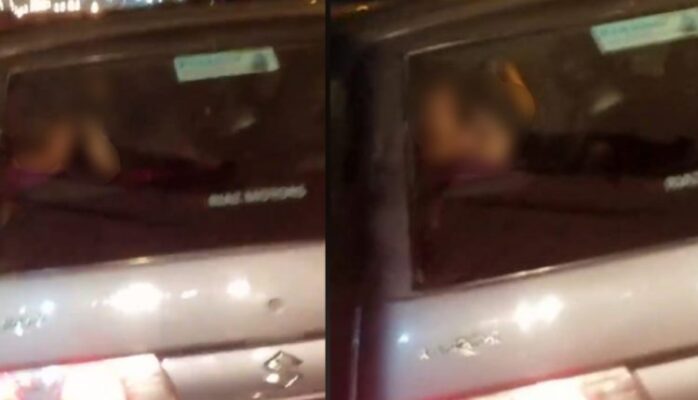 فتاة عربية في الكويت تقاوم الأمن بعد ضبطها مع شاب كويتي داخل السيارة watan.com