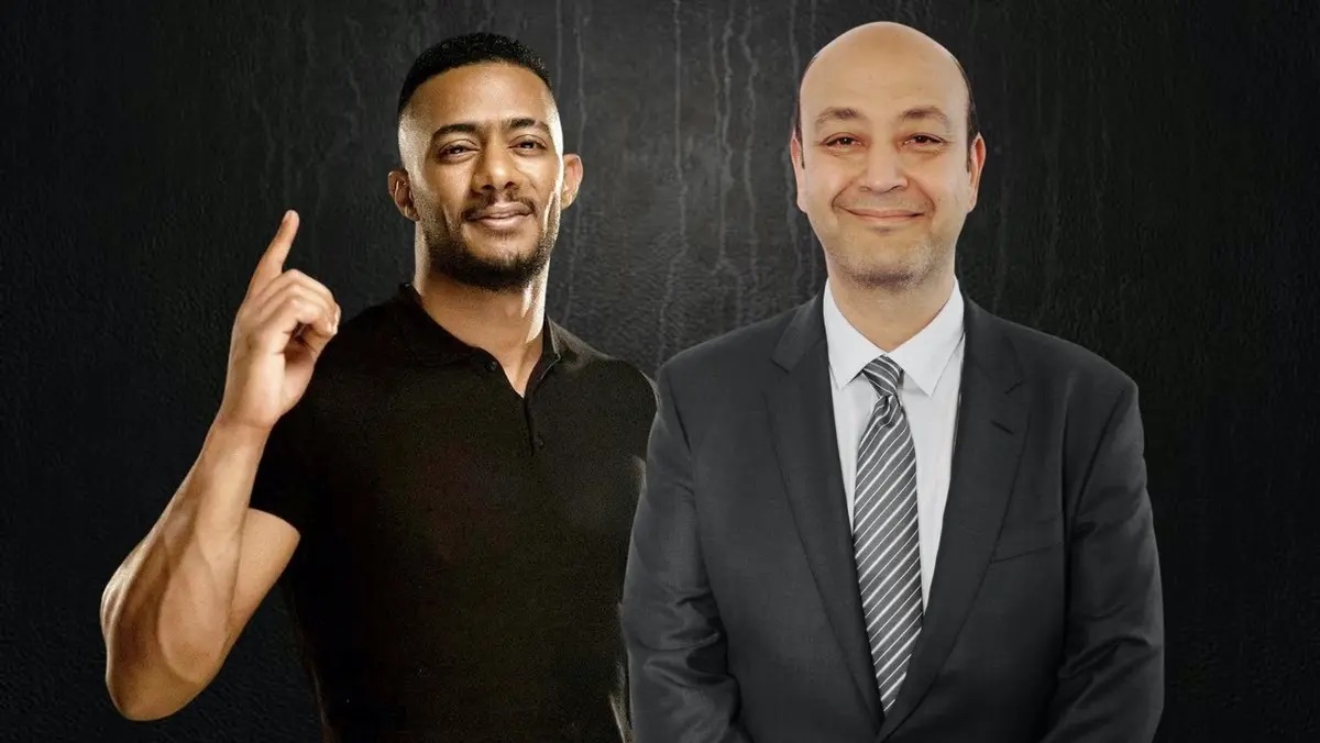 عمرو أديب و محمد رمضان ووصلة ردح watan.com
