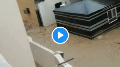 فيديو إعصار شاهين watan.com