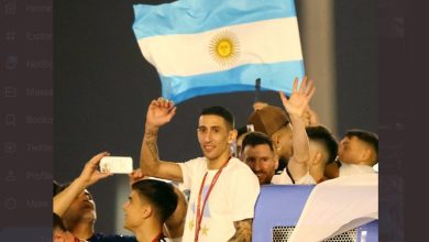 منتخب الأرجنتين يحتفل في قطر بعد الفوز بكأس العالم