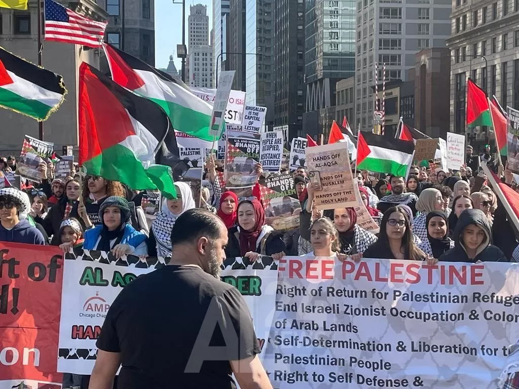 مظاهرات مؤيدة لفلسطين تجتاح الولايات المتحدة